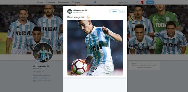El llamativo tuit de Ricardo Centurión