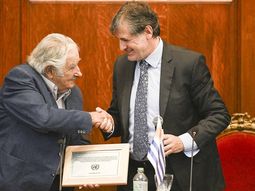 José Mujica recibió un reconocimiento por parte de la ONU. (Foto: AFP) José Mujica recibió un reconocimiento por parte de la ONU. (Foto: AFP)