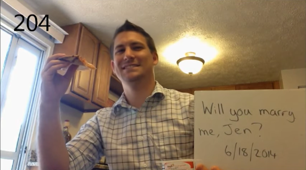 La mejor propuesta de casamiento: tardó un año para lograr el sí, quiero