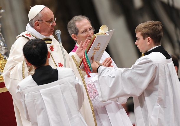 El papa Francisco ofició en San Pedro la Misa Crismal
