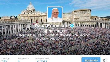 el papa supero los 12 millones de seguidores en twitter el papa supero los 12 millones de seguidores en twitter