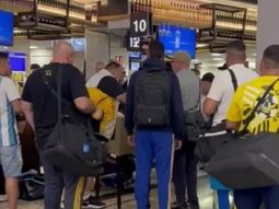 Tensión entre hinchas de Boca y Racing: cruce en Ezeiza y operativo en la previa de los viajes internacionales