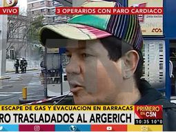 Habló un obrero que ayudó en el escape de gas: Los operarios no respiraban