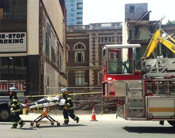 Temor en Filadelfia  tras el derrumbe de un edificio