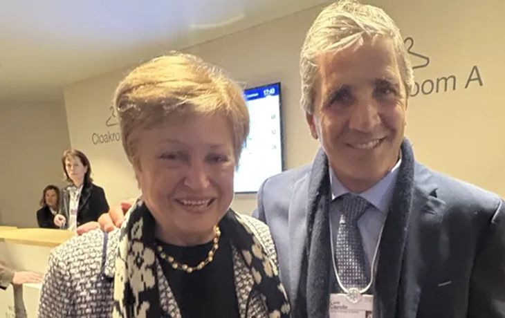 Georgieva se reunió en Davos con Caputo y destacó la acumulación de reservas
