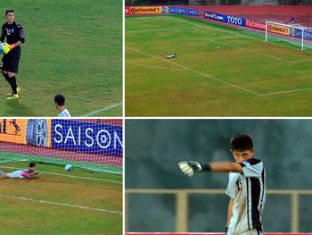 El arquero Jang Paek Ho fue suspendido durante un año por el blooper que cometió ante Uzbekistán.