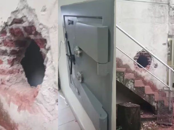 Robo frustrado en Zárate: hicieron un boquete en un banco y hallaron la bóveda vacía Robo frustrado en Zárate: hicieron un boquete en un banco y hallaron la bóveda vacía