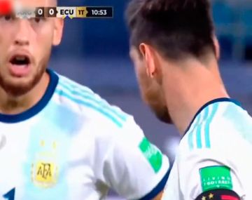 VIDEO: El insólito diálogo entre Ocampos y Messi antes del gol de Argentina