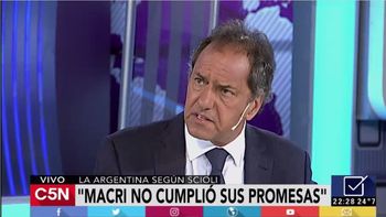 Daniel Scioli en C5N a un año del debate presidencial Daniel Scioli en C5N a un año del debate presidencial