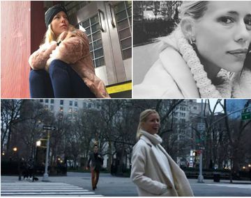 Nicole junto a Geraldine y la diseñadora Estefanía Rubioen NYC