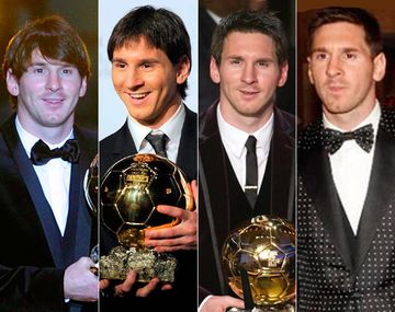 Los llamativos looks de Lionel Messi para el Balón de Oro