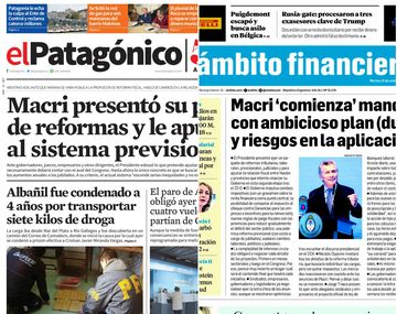 Tapas de diarios del martes 31 de octubre de 2017