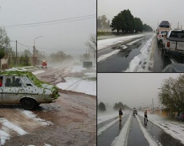 VIDEO: Fuerte temporal de granizo y lluvia azotó a una ciudad de Córdoba