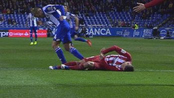Así quedó el Niño Torres tras el choque con un rival Así quedó el Niño Torres tras el choque con un rival
