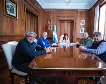 Cristina Kirchner recibió a líderes sindicales