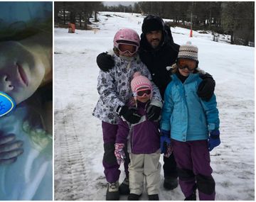 Fabián Cubero pasa las vacaciones con sus hijas y Nicole Neumann las extraña.