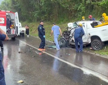 Dos argentinos murieron en un choque cuando volvían de sus vacaciones en Brasil