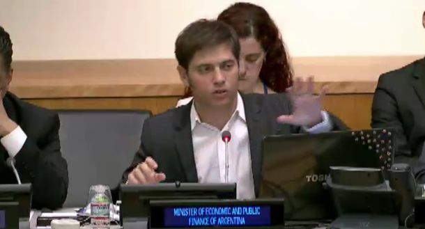 Kicillof en la ONU: Este fallo empuja a nuestro pueblo a un nuevo 2001