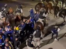 Violencia en Uruguay: la policía reprimió a los hinchas de Boca