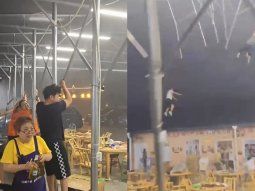 Fuertes vientos hicieron volar a cuatro personas en China