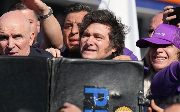 Javier Milei en Lomas de Zamora.