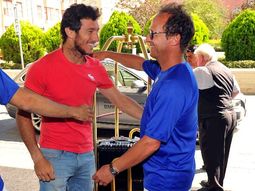 ilusion en marcha: el equipo argentino llego a praga ilusion en marcha: el equipo argentino llego a praga