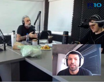 El Kun Agüero habló de todo con Jorge Rial en Radio 10