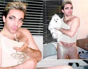 Polémicas fotos de Cristian Castro vestido de mujer
