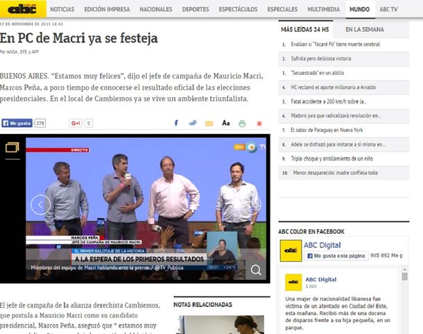 Así reflejan los diarios de Latinoamérica el resultado electoral del balotaje