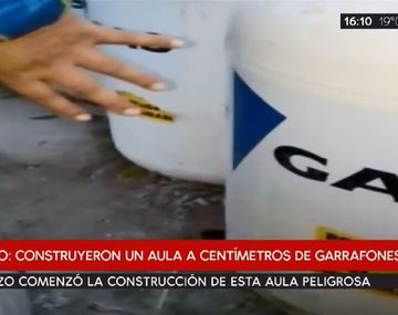 Las chanchas de la escuela, en medio del aula