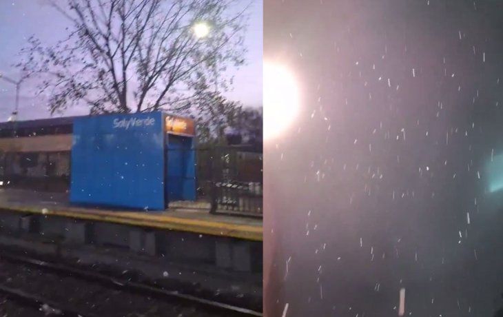La nieve llegó a Buenos Aires: las mejores fotos y videos