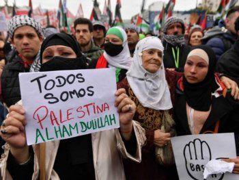 Partidos políticos y organismos de DDHH marcharon por Palestina
