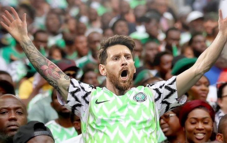 En las redes se atrevieron a imaginar a Lionel Messi con la camiseta de Nigeria
