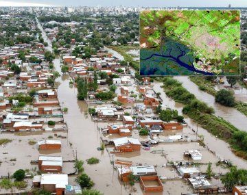 Publicaron una imagen satelital de cómo quedó Bahía Blanca tras el temporal