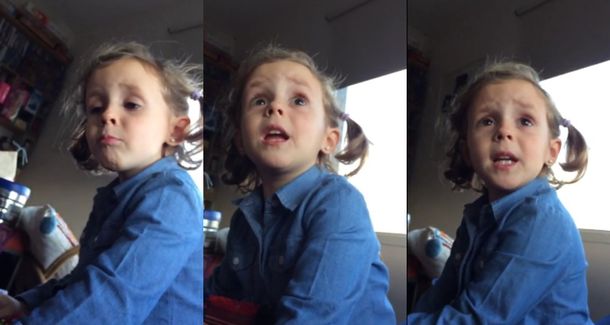 VIDEO: Una nena retó a su papá y le dio una lección por insultar a los jugadores de la Selección