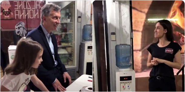 Mauricio Macri visitó una pizzería y alertó que habrá recesión