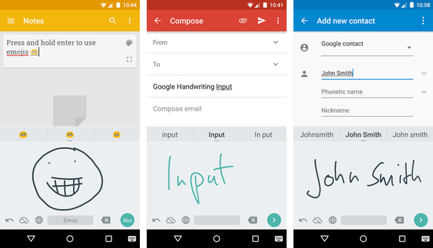 Gracias a Google ahora se puede escribir a mano en smartphones
