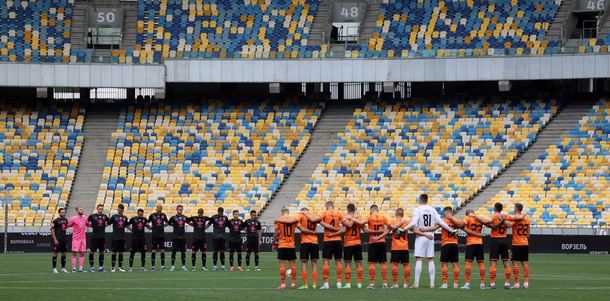 En plena guerra, volvió el fútbol en Ucrania