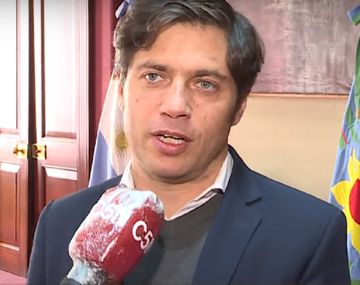 Axel Kicillof, gobernador de la provincia de Buenos Aires, con C5N