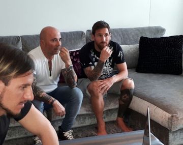 El DT y el capitán durante el último encuentro que habían tenido