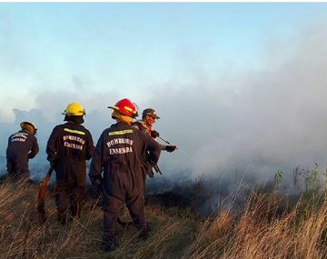 Voraz incendio en la Reserva Natural de Punta Lara