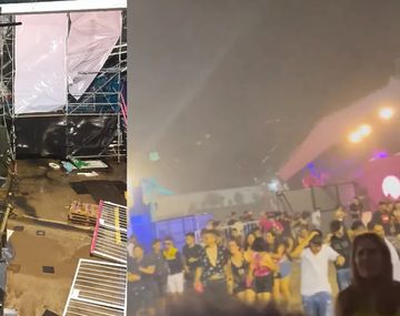 Derrumbe del escenario de la Bresh en el Hipódromo de Palermo: al menos 15 personas heridas