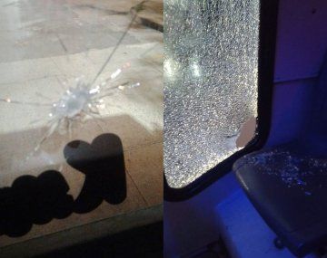 Atacaron a piedrazos a un colectivo en medio del paro de hoy de la CGT