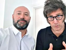 Diego Spagnuolo junto a Javier Milei. Diego Spagnuolo junto a Javier Milei.