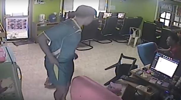 Pánico en un cibercafé por una serpiente