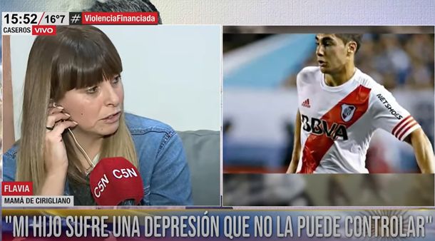 La mamá de Ezequiel Cirigliano pidió ayuda en Argenzuela de C5N: teme por la vida de su hijo