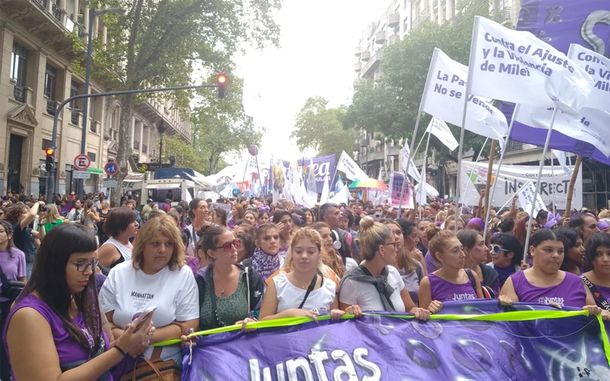 Día Internacional de la Mujer en Buenos Aires.