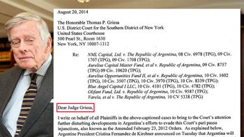 querido griesa: mira la amistosa carta de los fondos buitre al juez querido griesa: mira la amistosa carta de los fondos buitre al juez