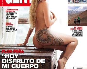 Flor Peña en la tapa de revista Gente de esta semana