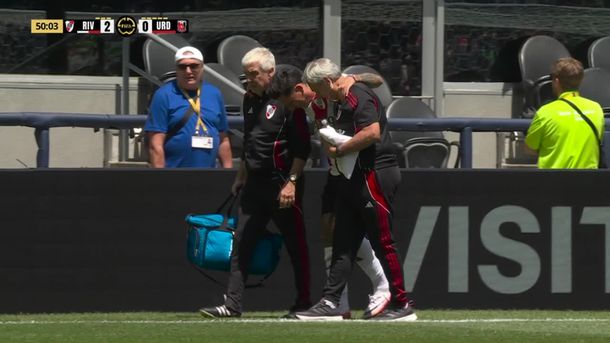 Gol y preocupación para River: Sebastián Driussi puso el 2-0 pero salió lesionado
